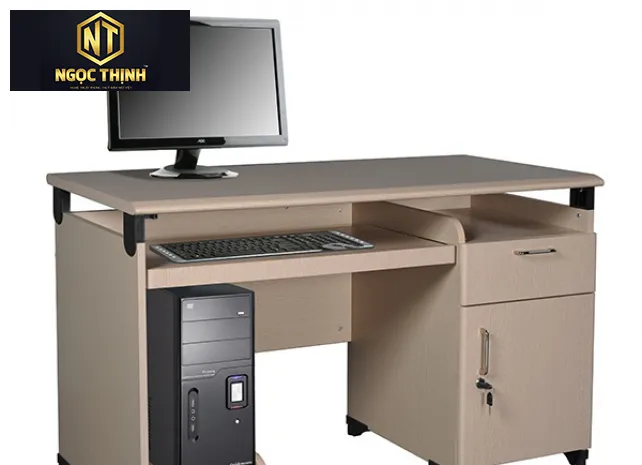 Bàn máy tính mặt chữ nhật Hòa Phát NTM120S Bàn máy tính mặt chữ nhật Hòa Phát NTM120S